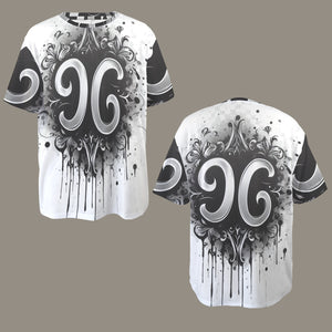 Cancer Round Neck Loose T-Shirt (Inky Splatter) 3