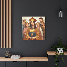 Load image into Gallery viewer, Graduation Canvas Print, Personalized Gift, Graduation Decor, Student Artwork, Wall Art for Celebrations
