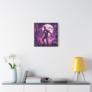 Halloween Wall Art, Spooky Canvas, Gothic Home Decor, Haunted House Decor, Mummy Artwork, Creepy Wall Hanging