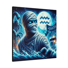 Load image into Gallery viewer, Mummy-Themed Canvas Art, Perfect for Halloween and Spooky Decor, Unique Home Wall Art, Great Gift for Horror Lovers, Halloween Decor

