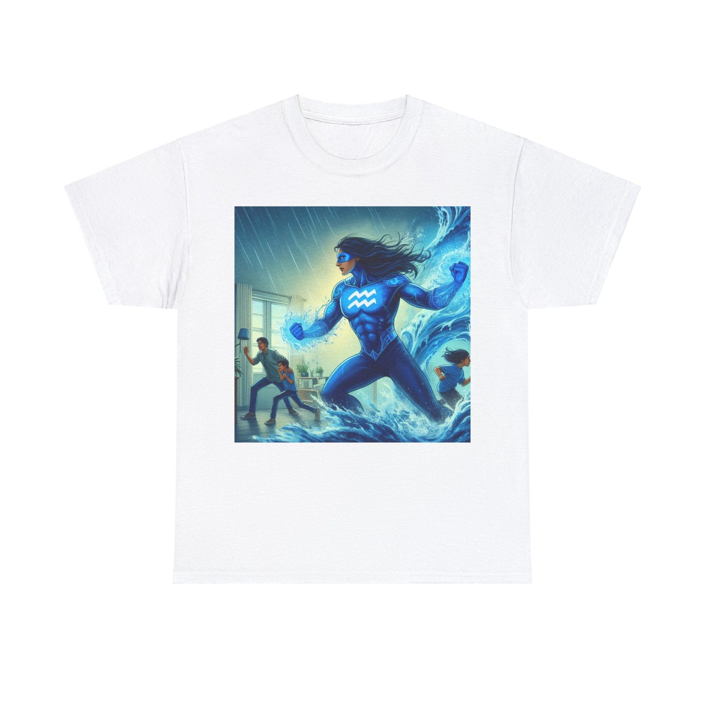 Aquarius Mother's Day (2) Unisex Heavy Cotton Tee