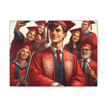 Load image into Gallery viewer, Personalized Graduation Canvas Print, Customizable College Art, Wall Decor for Graduates, Celebration Gift, Graduation Party Decor
