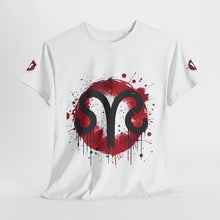 Load image into Gallery viewer, Bold Graphic Aries T-Shirt, Unisex Tee for Astrology Lovers, Unique Gift for Birthdays, Casual Wear, Statement Piece
