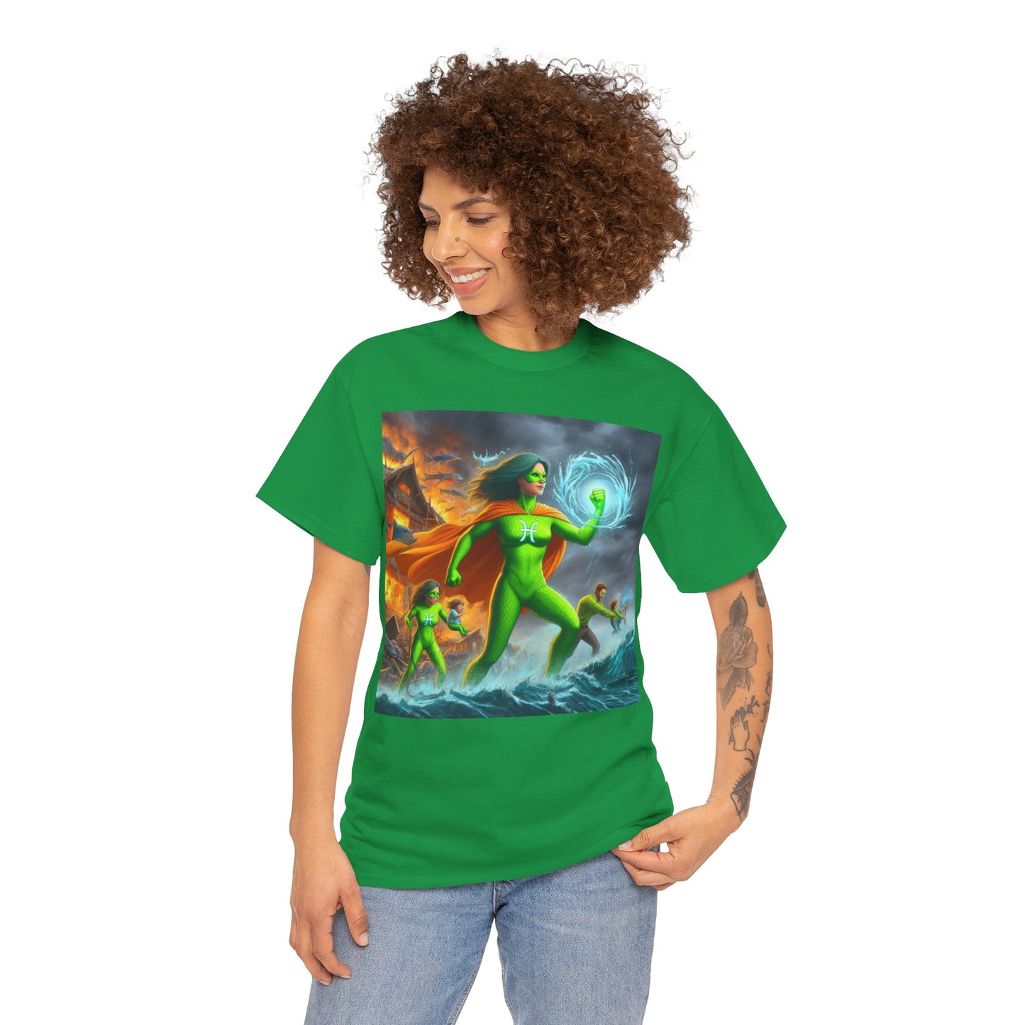 Pisces Mother's Day (3) Unisex Heavy Cotton Tee