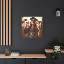Load image into Gallery viewer, Graduation Canvas Print, Inspirational Wall Art for Graduates, Home Decor, Gift for Her, College Graduation, Motivational Decor
