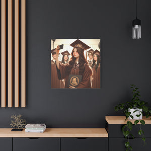 Graduation Canvas Print, Inspirational Wall Art for Graduates, Home Decor, Gift for Her, College Graduation, Motivational Decor
