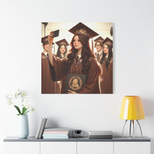 Load image into Gallery viewer, Graduation Canvas Print, Inspirational Wall Art for Graduates, Home Decor, Gift for Her, College Graduation, Motivational Decor

