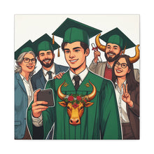 Load image into Gallery viewer, Graduation Canvas Art, Custom Grad Gift, Wall Decor, Graduation Celebration, Personalized Graduation Print
