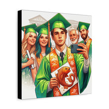 Load image into Gallery viewer, Graduation Canvas Print, Customizable Wall Art, Gift for Graduates, Celebration Decor, High School Graduation
