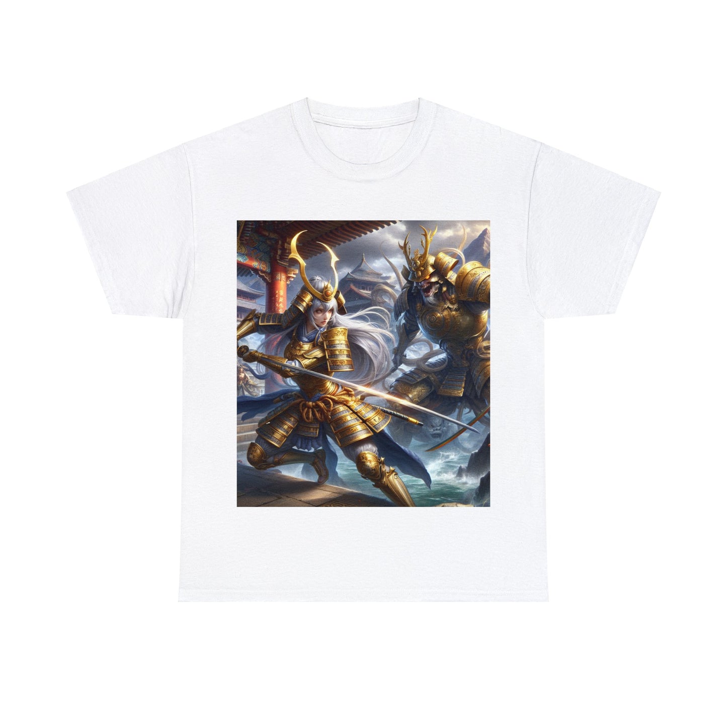 Samurai Cancer (F2) Unisex Heavy Cotton Tee