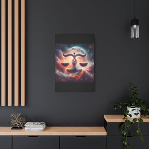 Cosmic Balance Canvas, Wall Art, Astrology Decor, Libra Artwork, Spiritual Decor, Home Decor