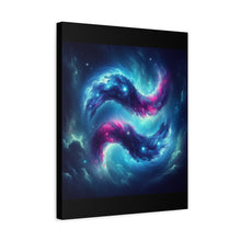 Load image into Gallery viewer, Galaxy Aquarius Wave Canvas Art, Modern Home Decor, Cosmic Wall Art, Unique Gift, Space Lovers
