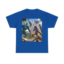 Load image into Gallery viewer, Aquarius Aztec (F3) Unisex Heavy Cotton Tee
