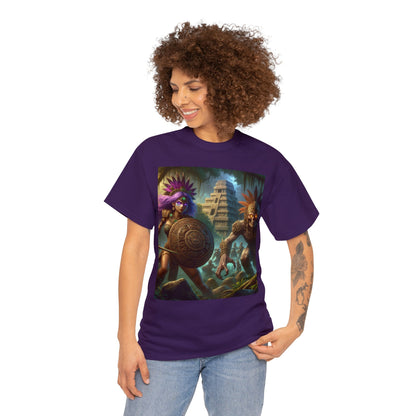 Sagittarius Aztec (F1) Unisex Heavy Cotton Tee