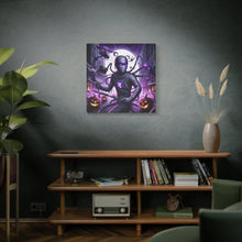 Load image into Gallery viewer, Ninja Halloween Wall Art, Frightening Home Decor, Glow-in-the-Dark Canvas

