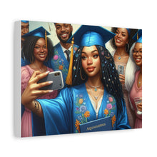 Load image into Gallery viewer, Graduation Celebration Canvas Print, Gift for Graduates, Wall Art for Graduation Parties, Matte Canvas Decor, Unique Grad Gift
