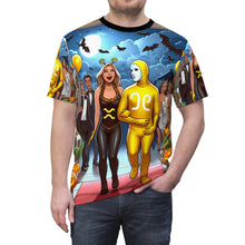 Load image into Gallery viewer, Gemini Halloween (2) Unisex Cut &amp; Sew Tee (AOP)
