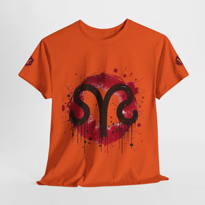 Bold Graphic Aries T-Shirt, Unisex Tee for Astrology Lovers, Unique Gift for Birthdays, Casual Wear, Statement Piece