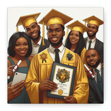 Load image into Gallery viewer, Graduation Celebration Canvas Art, Custom Wall Decor for Graduates, Gift for Newly Graduated, Inspirational Graduate Wall Art, [...]
