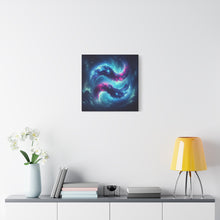 Load image into Gallery viewer, Galaxy Aquarius Wave Canvas Art, Modern Home Decor, Cosmic Wall Art, Unique Gift, Space Lovers
