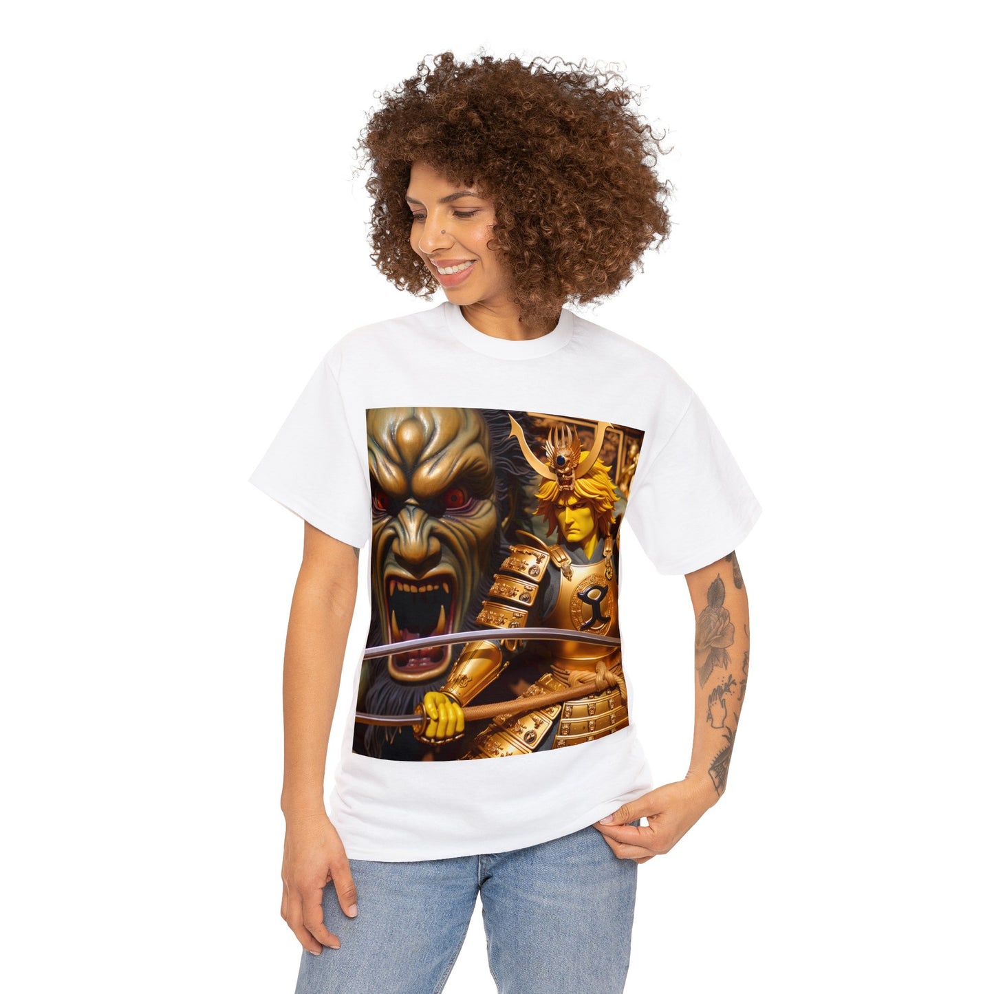 Samurai Gemini (4) Unisex Heavy Cotton Tee