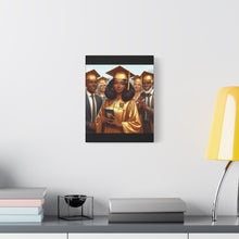 Load image into Gallery viewer, Graduation Canvas Print, Celebration Wall Art, Graduation Gift, Inspired Decor, Educational Achievement, Customizable Artwork
