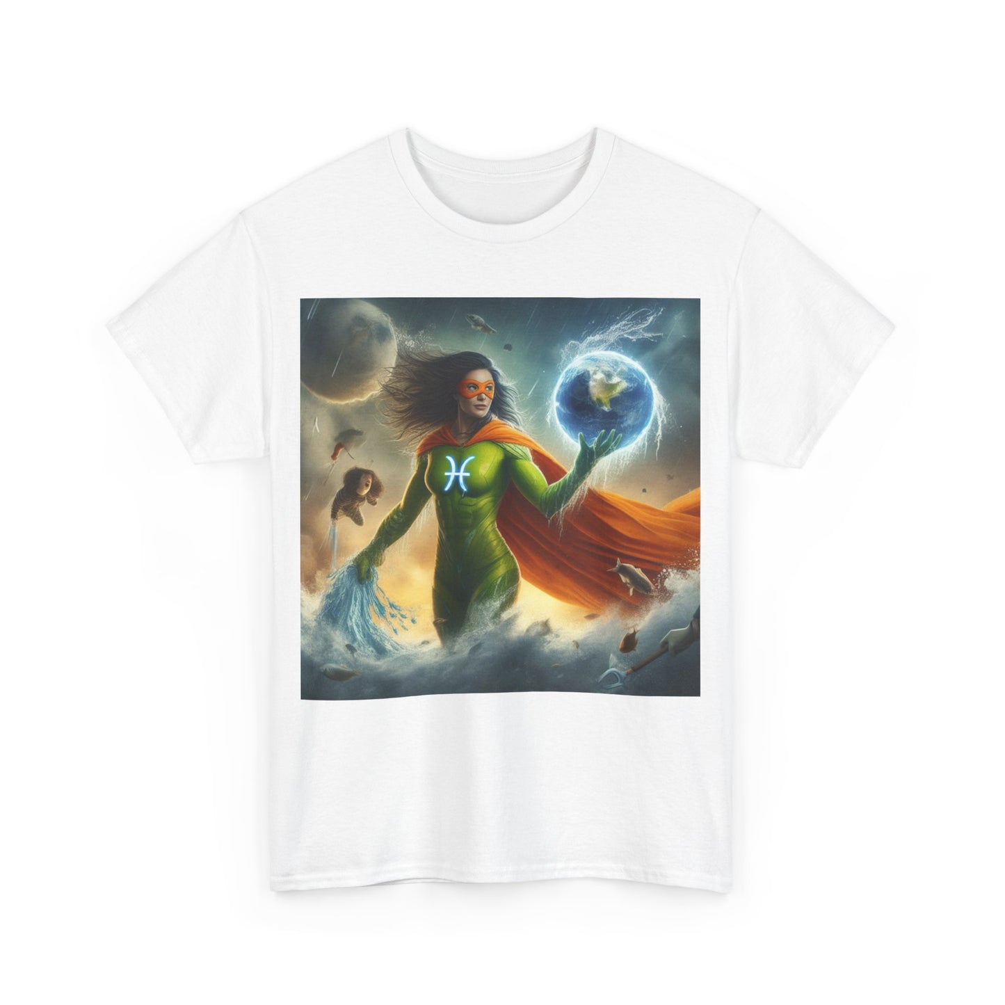 Pisces Mother's Day (6) Unisex Heavy Cotton Tee