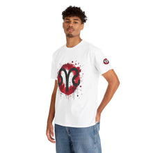 Load image into Gallery viewer, Bold Graphic Aries T-Shirt, Unisex Tee for Astrology Lovers, Unique Gift for Birthdays, Casual Wear, Statement Piece

