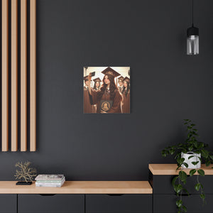Graduation Canvas Print, Inspirational Wall Art for Graduates, Home Decor, Gift for Her, College Graduation, Motivational Decor