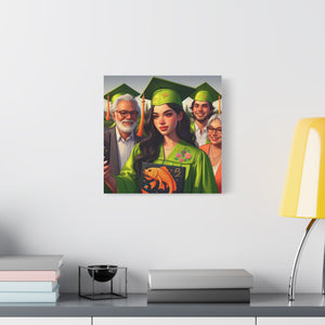 Graduation Canvas Print, Personalized Gift, Wall Art for Graduate, Celebration Decor, Matriculation Memory