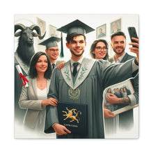 Load image into Gallery viewer, Graduation Canvas Print, Gift for Grads, Wall Art for Celebrations, Proud Graduate Decor, Customizable Artwork
