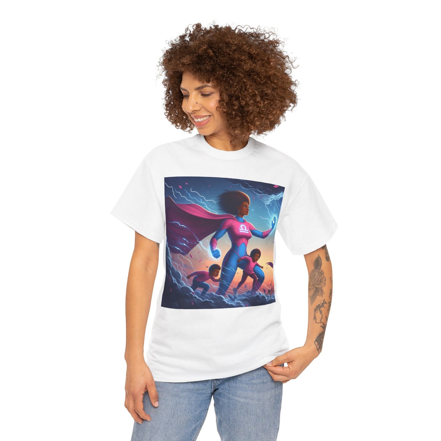 Libra Mother's Day (2) Unisex Heavy Cotton Tee