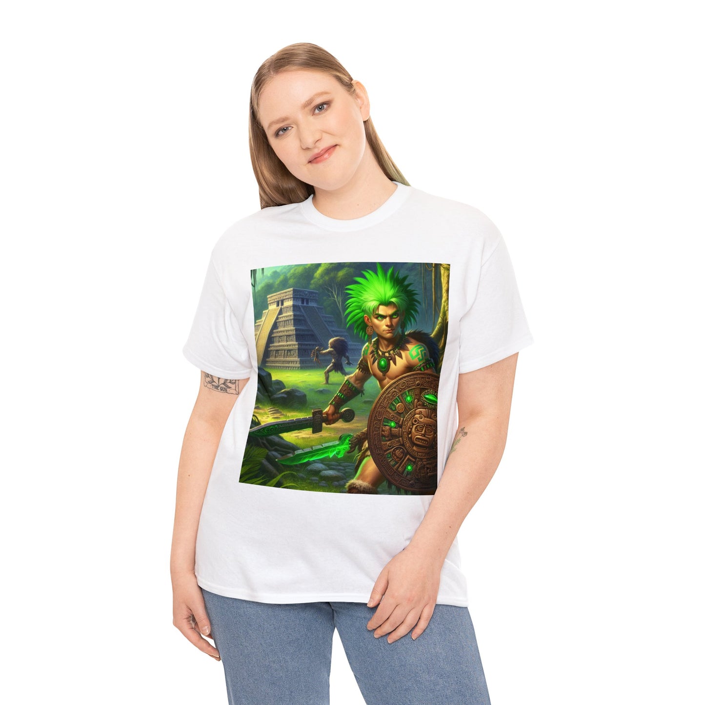 Taurus Aztec (3) Unisex Heavy Cotton Tee