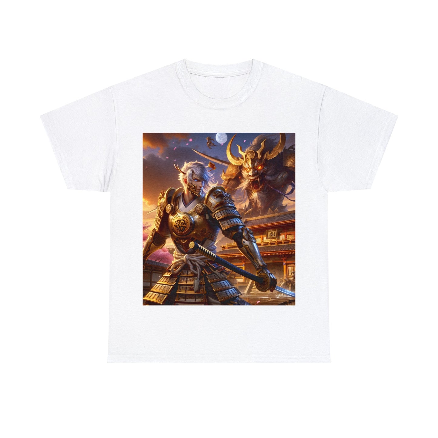 Samurai Cancer (2) Unisex Heavy Cotton Tee