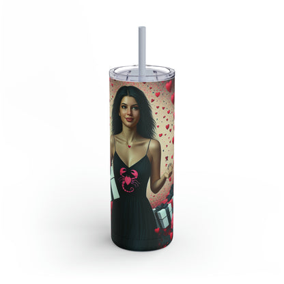 My Scorpio Valentine (3) Maars Maker Skinny Matte Tumbler, 20oz