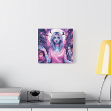 Load image into Gallery viewer, Halloween Art Canvas, Spooky Decor, Wall Art, Halloween Decoration, Witch Artwork, Gifts for Her
