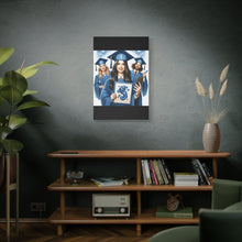 Load image into Gallery viewer, Graduation Canvas Print, Custom Artwork for Grads, Wall Art, Graduation Gift, Decor for Students, Personalized Keepsake

