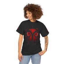 Load image into Gallery viewer, Aries Heart Tee, Unisex Heavy Cotton T-Shirt, Astrology Gift, Birthday Present, Graphic Tee, Casual Wear, Unique Design

