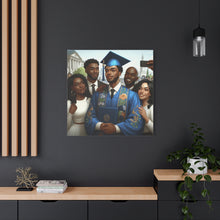 Load image into Gallery viewer, Graduation Celebration Canvas Wall Art, Personalized Gift, Home Décor, Graduation Keepsake, Unique Family Portrait

