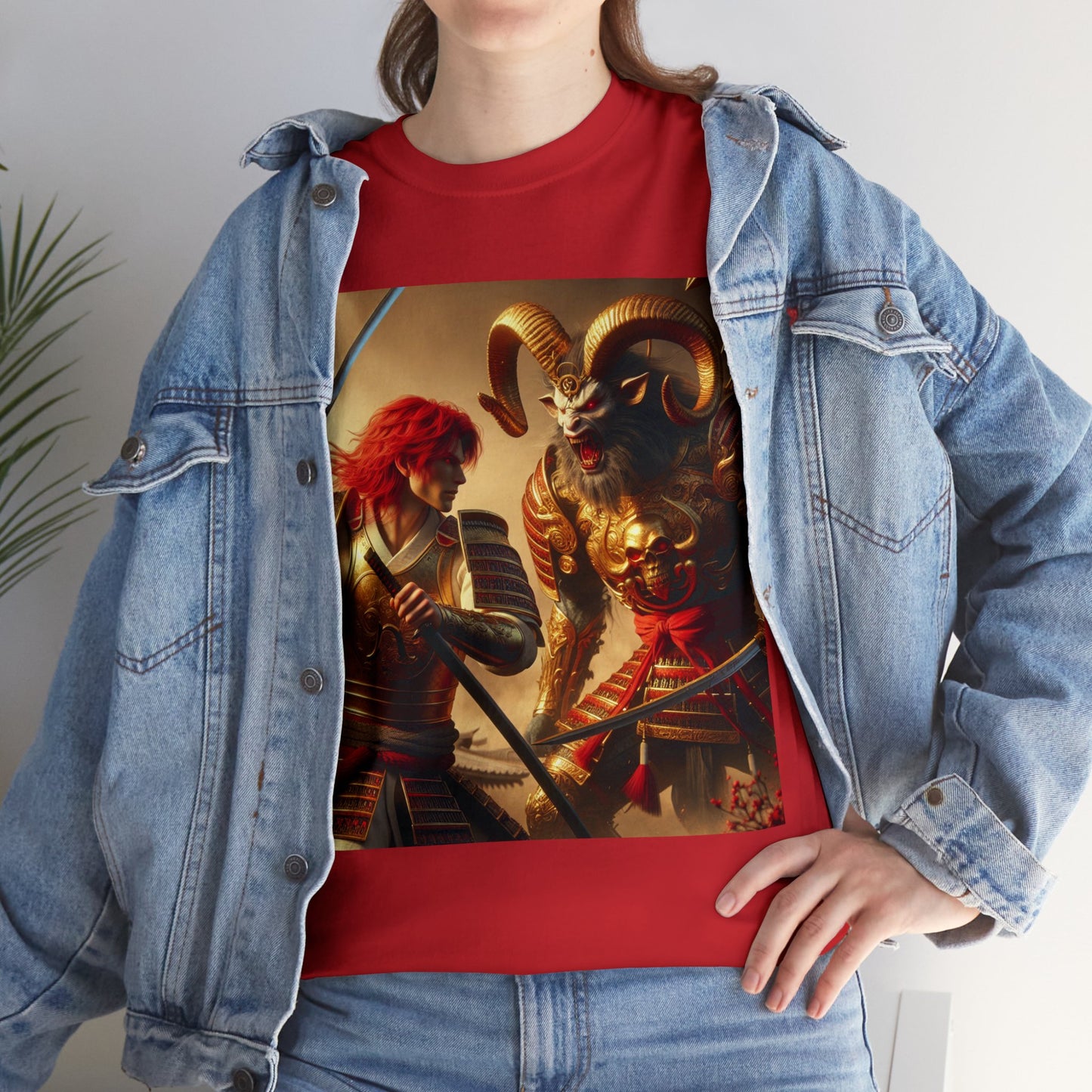 Samurai Aries (2) Unisex Heavy Cotton Tee