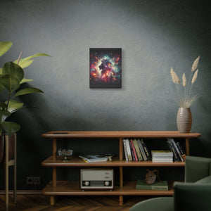 Cosmic Lion Canvas Art, Wall Decor, Galaxy Artwork, Home Decor, Unique Gift for Art Lovers, Space Theme