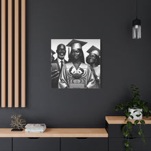 Load image into Gallery viewer, Graduation Family Canvas Art, Graduation Gift, Wall Decor, Education Celebration, Black History Month, Motivational Art
