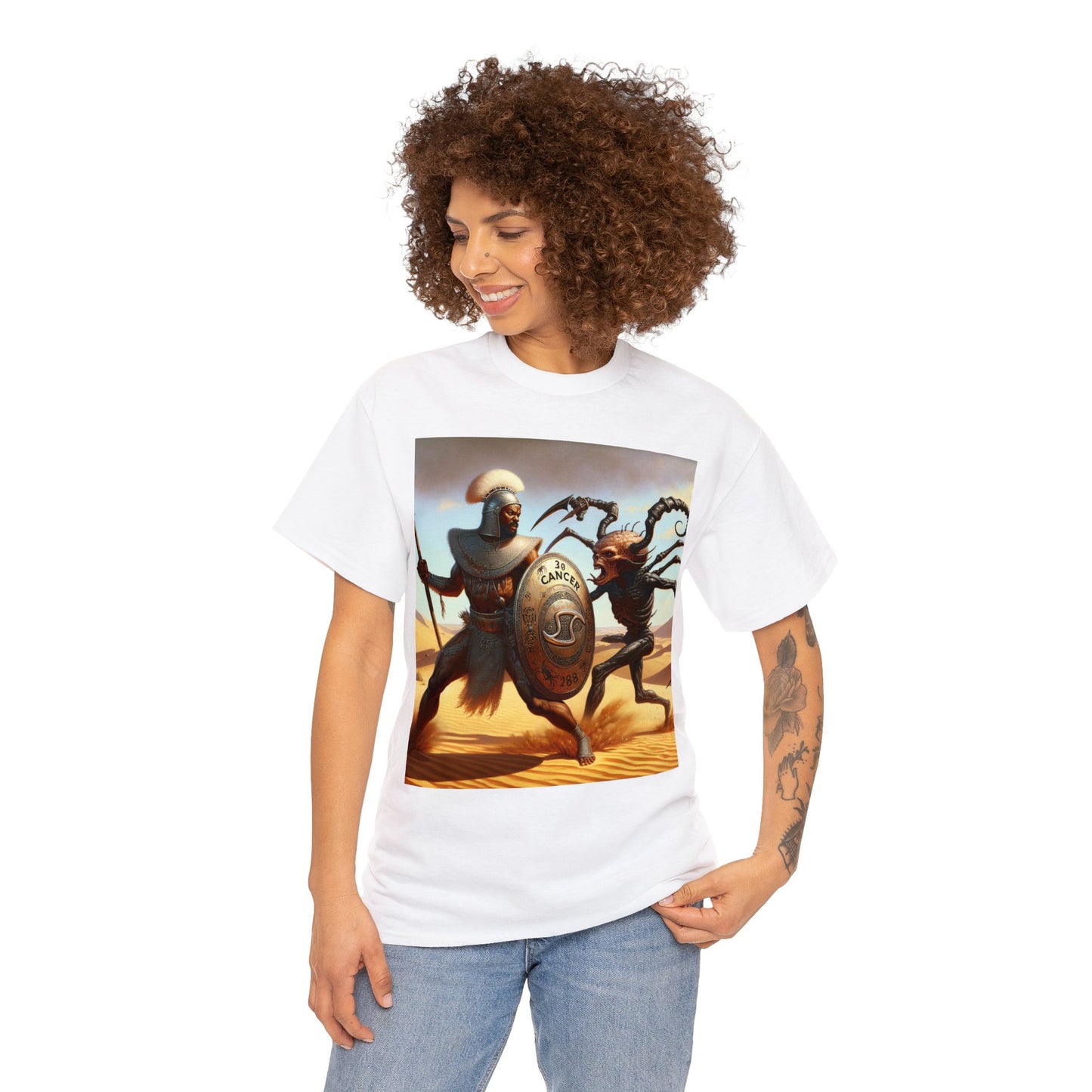 Cancer Zulu (3) Unisex Heavy Cotton Tee