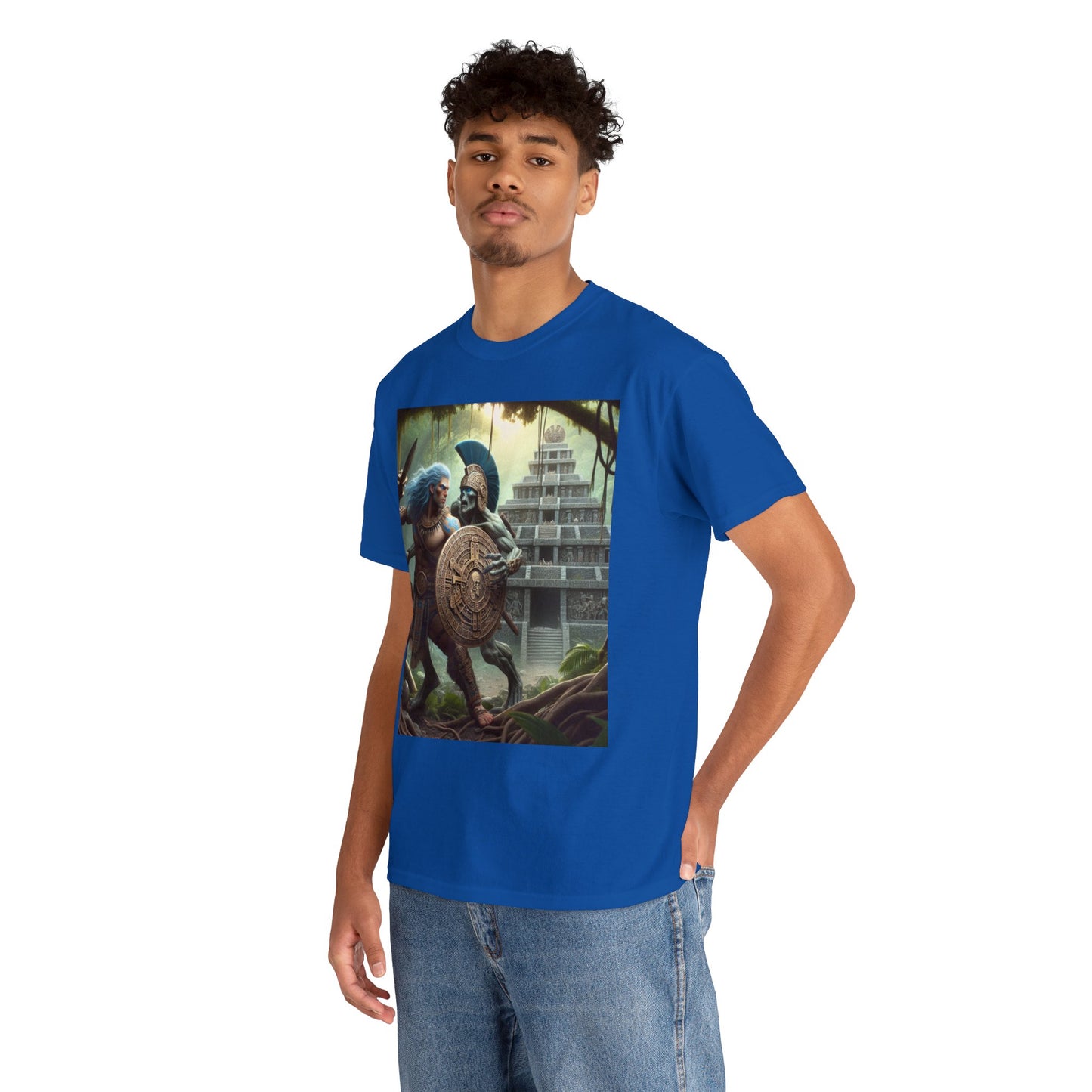 Aquarius Aztec (1) Unisex Heavy Cotton Tee