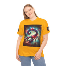 Load image into Gallery viewer, Cosmic Scorpion Tee | Unisex Heavy Cotton Tee | Astrowar Graphic Tees | Space Lover Apparel | Unique Astrology Shirt | Gift for Star [...]
