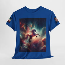 Load image into Gallery viewer, Sagittarius Galactic Unicorn Tee - Unisex Cotton T-Shirt for Cosmic Lovers, Fantasy Fans, Trendy Apparel, Astral War Merch, Gift for All Occasions
