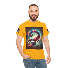 Load image into Gallery viewer, Cosmic Scorpion Tee | Unisex Heavy Cotton Tee | Astrowar Graphic Tees | Space Lover Apparel | Unique Astrology Shirt | Gift for Star [...]
