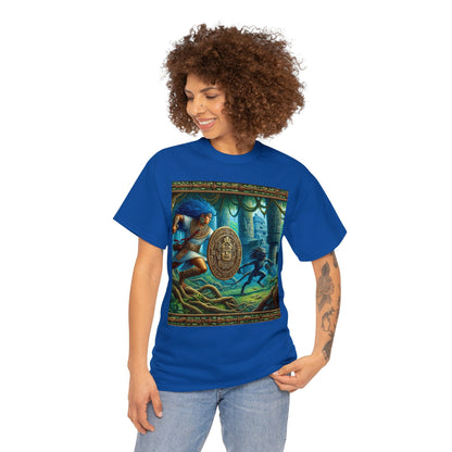 Aquarius Aztec (4) Unisex Heavy Cotton Tee