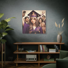 Load image into Gallery viewer, Graduation Canvas Print, Customizable Wall Art, Gift for Grads, Inspirational Home Decor, Graduation Celebration
