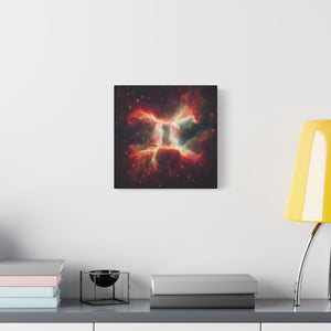 Celestial Canvas Wall Art, Starry Decor, Zodiac Home Accent, Gift for Astrology Lovers, Galaxy Art Print, Cosmic Wall Decor